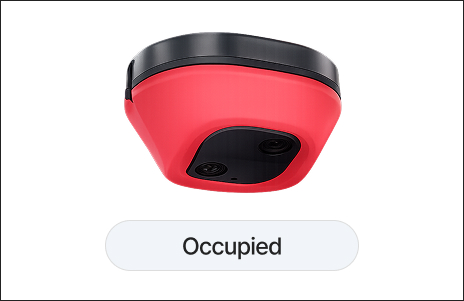 Occupied parking space
