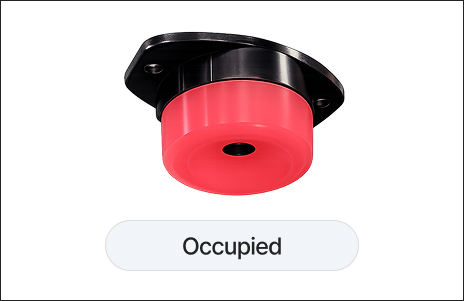 Occupied parking space